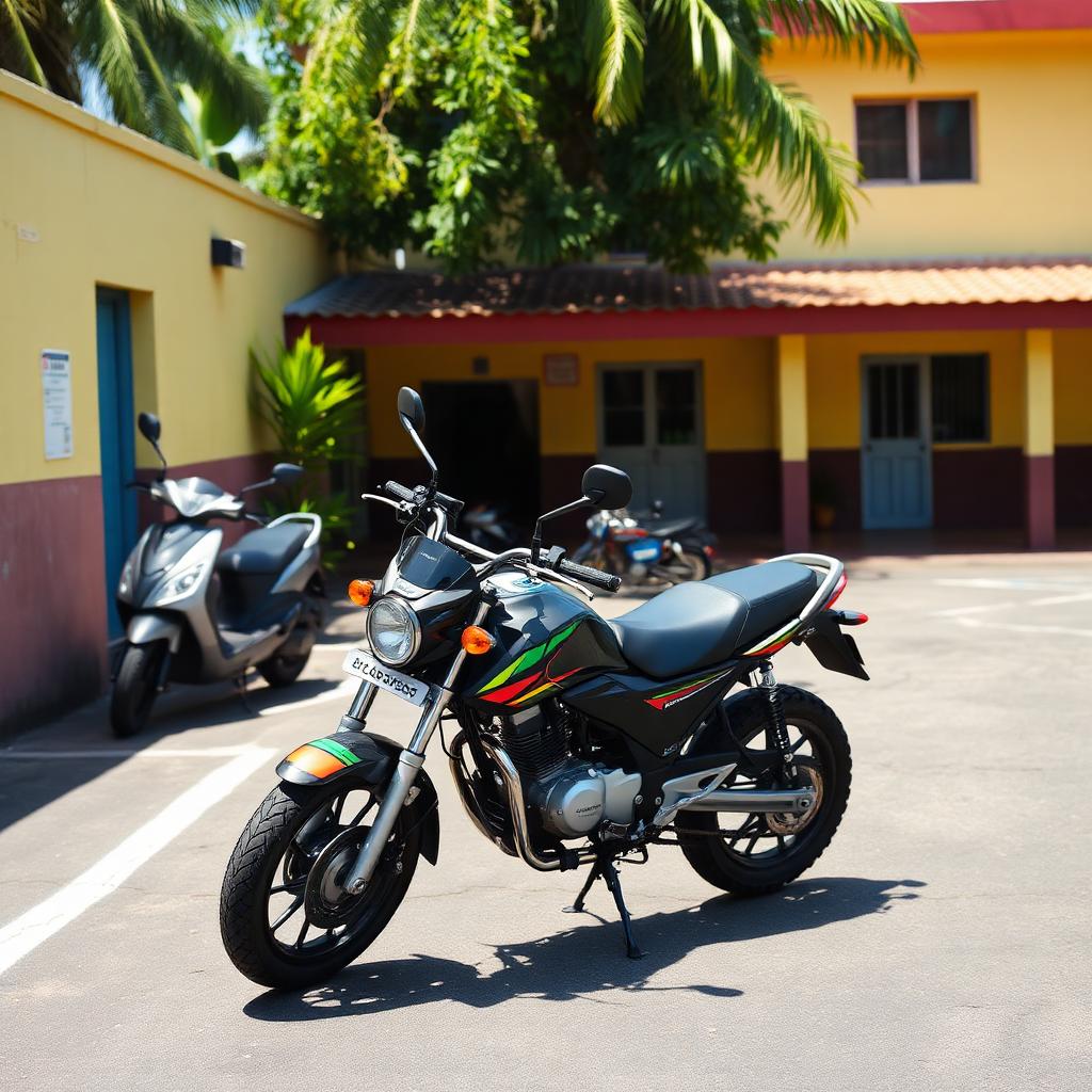 Moto 125cc lista para prueba A1